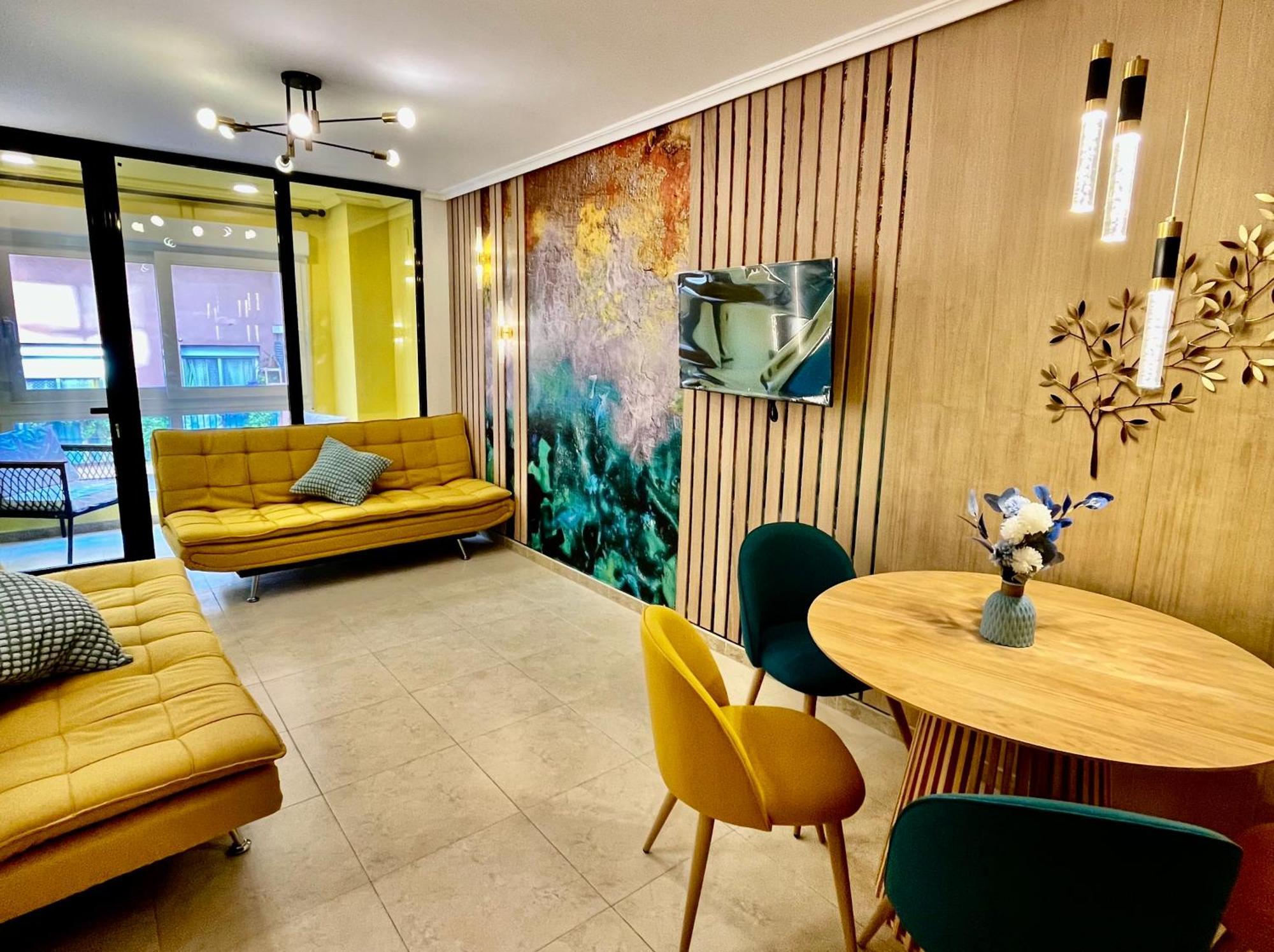 Elegante Apartamento Tres Colores Alicante Exterior foto